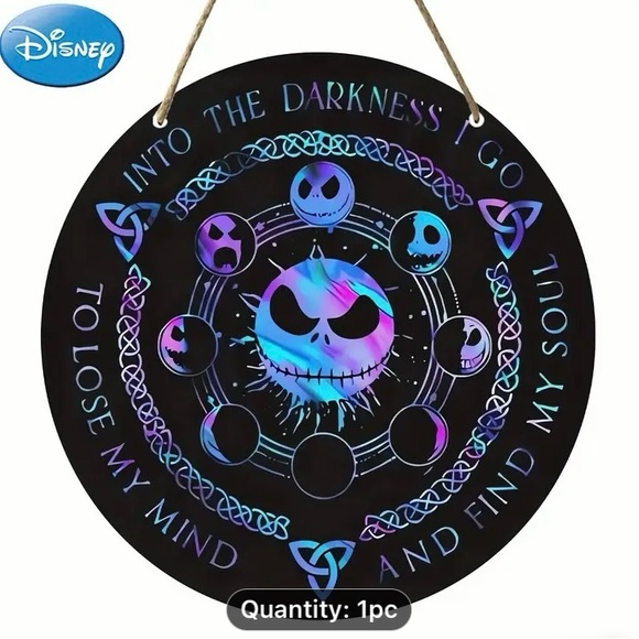 Disney Other - Jack Skellington wall art sign wooden plaque Disney Nightmare Before Christmas